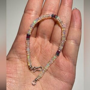 Opal bracelet (925 silver)